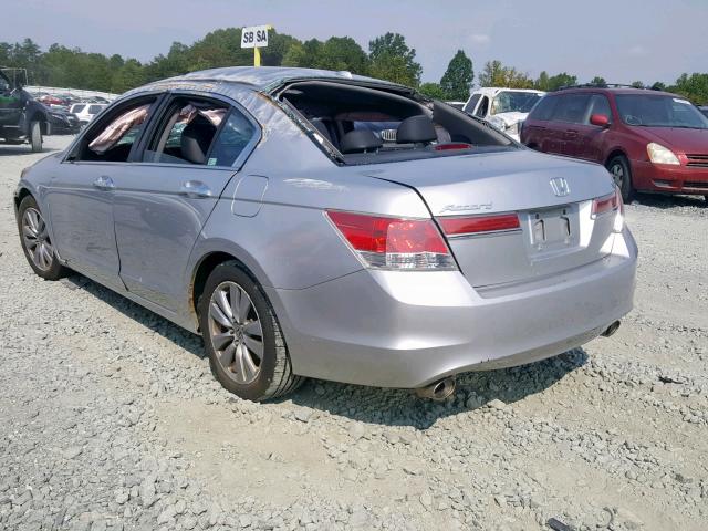 1HGCP3F80BA002191 - 2011 HONDA ACCORD EXL SILVER photo 3