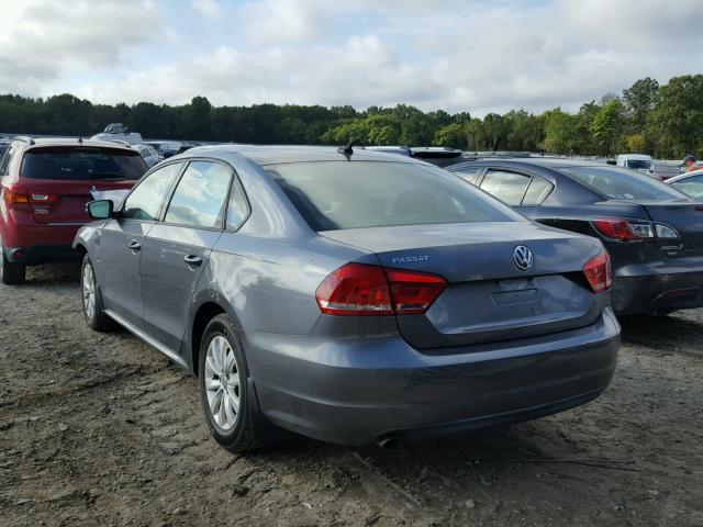 1VWAS7A30EC091676 - 2014 VOLKSWAGEN PASSAT S GRAY photo 3