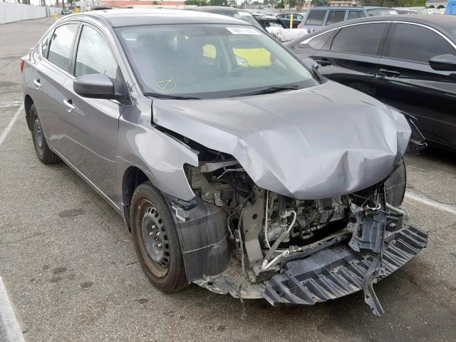 3N1AB7AP4HY372058 - 2017 NISSAN SENTRA S GRAY photo 1