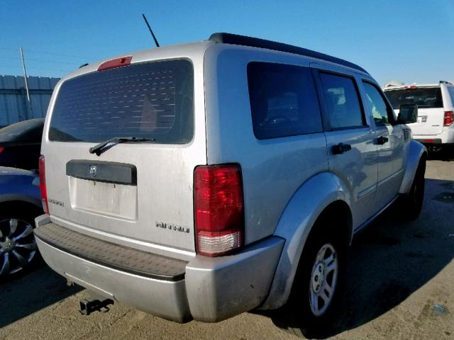 1D4PT2GK5AW104364 - 2010 DODGE NITRO SE SILVER photo 4