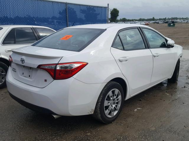 2T1BURHE9EC180450 - 2014 TOYOTA COROLLA L WHITE photo 4