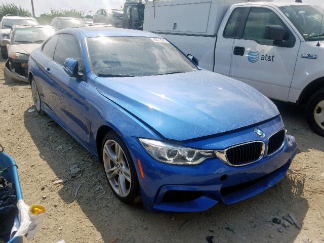 WBA3R5C58EK187357 - 2014 BMW 435 XI BLUE photo 1