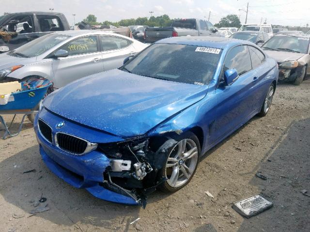 WBA3R5C58EK187357 - 2014 BMW 435 XI BLUE photo 2