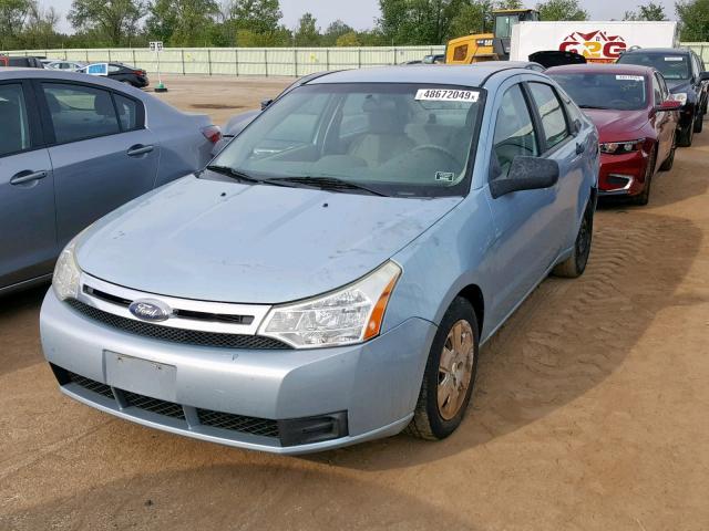 1FAHP34N28W154908 - 2008 FORD FOCUS S/SE BLUE photo 2