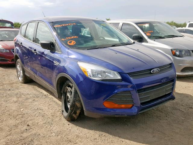 1FMCU0F7XEUE12136 - 2014 FORD ESCAPE S BLUE photo 1