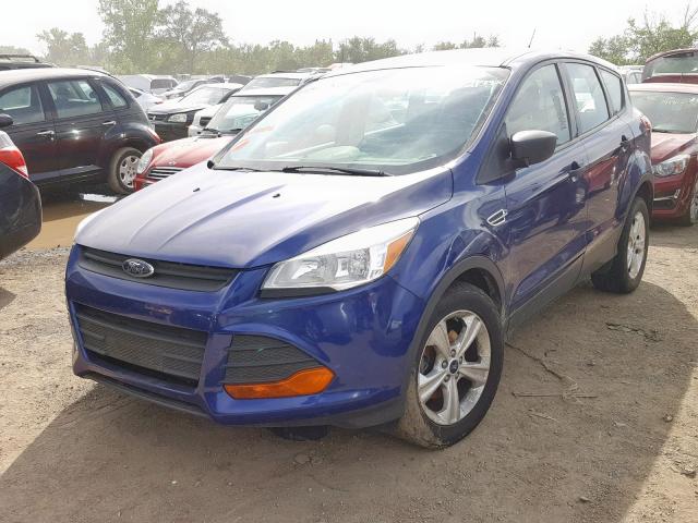 1FMCU0F7XEUE12136 - 2014 FORD ESCAPE S BLUE photo 2