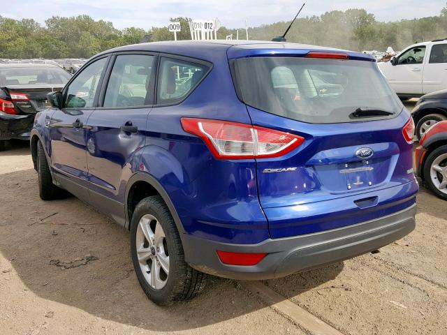 1FMCU0F7XEUE12136 - 2014 FORD ESCAPE S BLUE photo 3