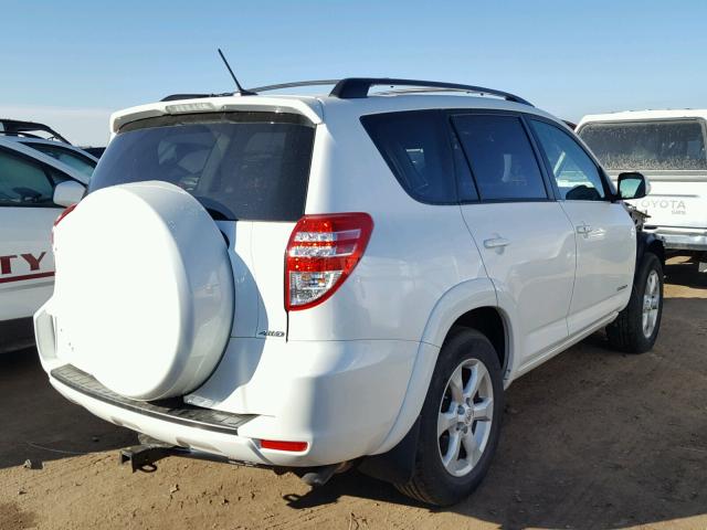 2T3DK4DV7BW052507 - 2011 TOYOTA RAV4 LIMIT WHITE photo 4