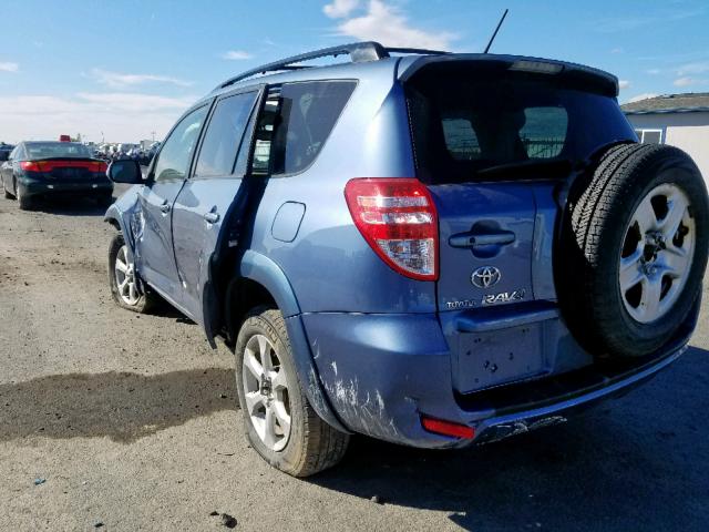 JTMDK4DV3A5097224 - 2010 TOYOTA RAV4 LIMIT BLUE photo 3