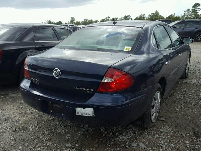 2G4WC582X71154438 - 2007 BUICK LACROSSE C BLUE photo 4