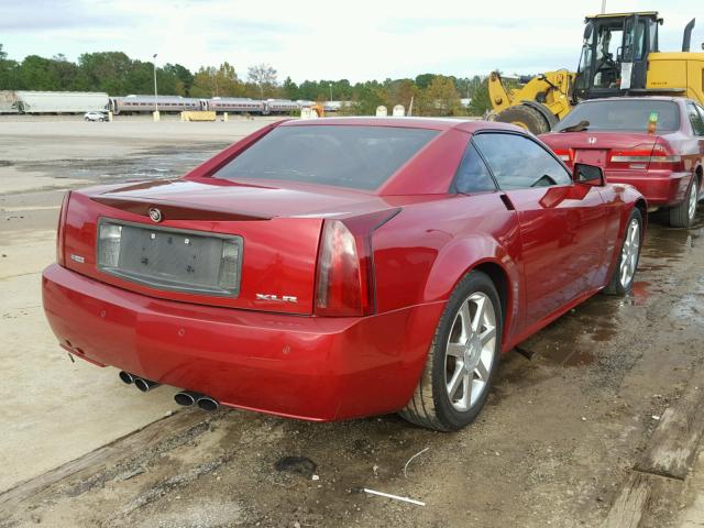 1G6YV34A245601172 - 2004 CADILLAC XLR RED photo 4