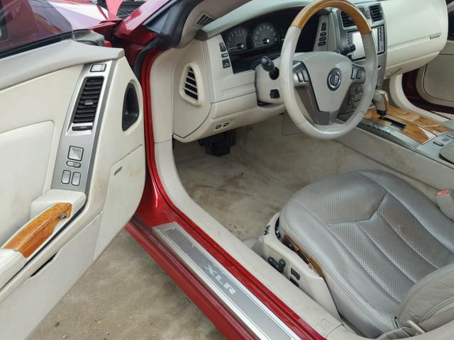 1G6YV34A245601172 - 2004 CADILLAC XLR RED photo 9