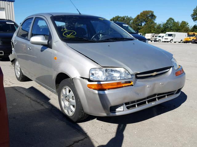 KL1TJ52654B172826 - 2004 CHEVROLET AVEO LS SILVER photo 1