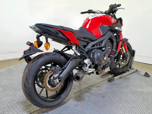 JYARN53E5JA004341 - 2018 YAMAHA FZ09 RED photo 8