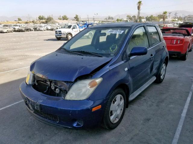 JTKKT624450113968 - 2005 TOYOTA SCION XA BLUE photo 2