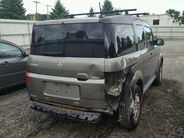 5J6YH18738L014367 - 2008 HONDA ELEMENT EX GRAY photo 4