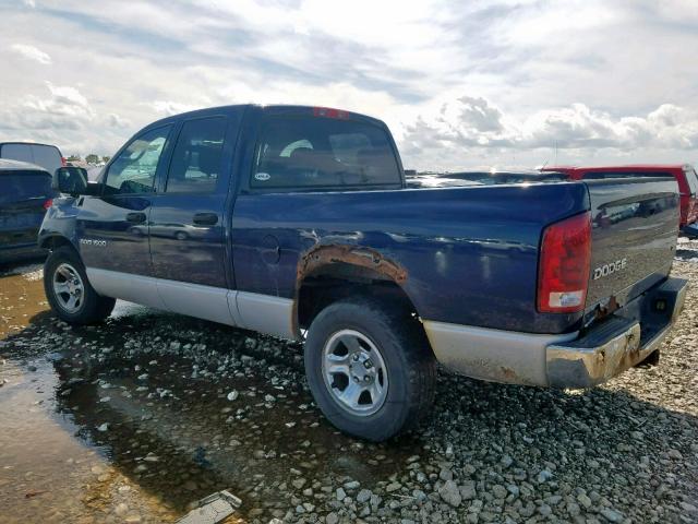 1D7HA18N94S620531 - 2004 DODGE RAM 1500 S BLUE photo 3