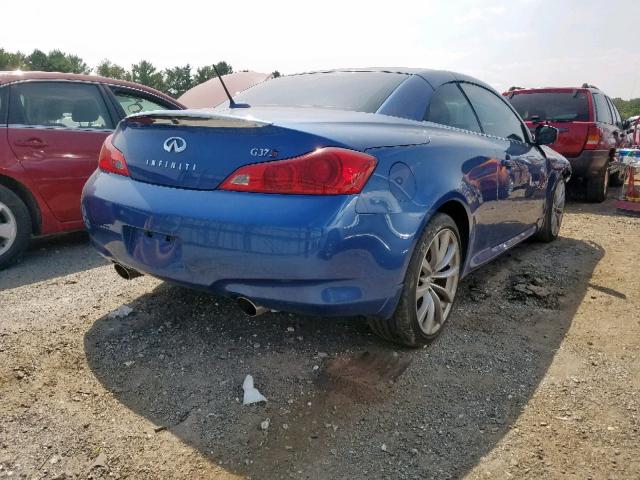 JNKCV66E39M723219 - 2009 INFINITI G37 BASE BLUE photo 4