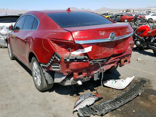 1G4GB5GR1EF196931 - 2014 BUICK LACROSSE RED photo 3