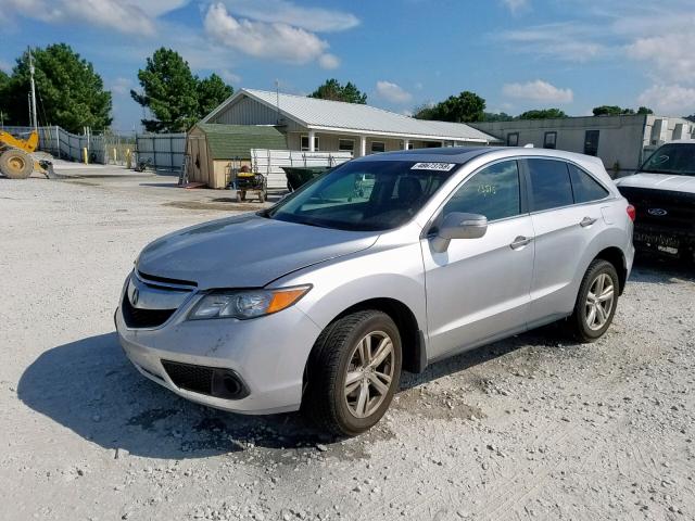 5J8TB4H33FL025416 - 2015 ACURA RDX SILVER photo 2