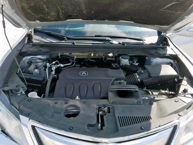 5J8TB4H33FL025416 - 2015 ACURA RDX SILVER photo 7