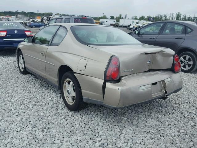 2G1WW12E539112268 - 2003 CHEVROLET MONTE CARL 棕色 照片 3