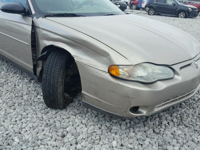 2G1WW12E539112268 - 2003 CHEVROLET MONTE CARL 棕色 照片 9