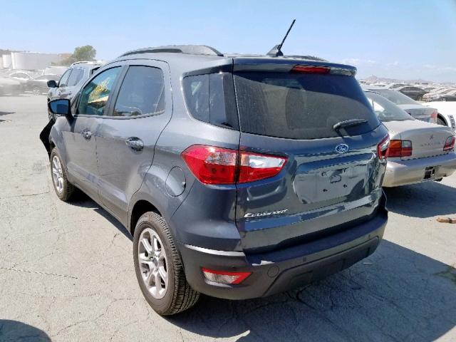 MAJ3P1TE2JC226276 - 2018 FORD ECOSPORT S CHARCOAL photo 3