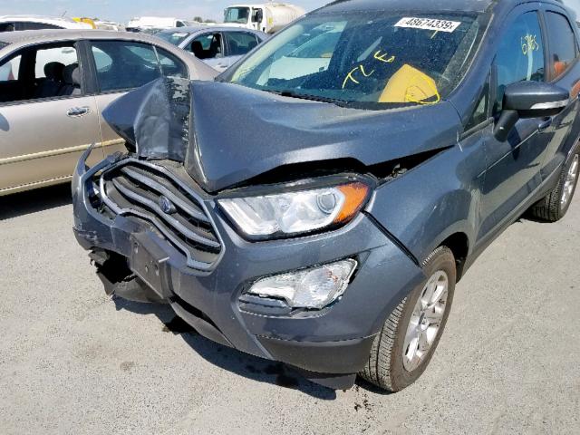 MAJ3P1TE2JC226276 - 2018 FORD ECOSPORT S CHARCOAL photo 9