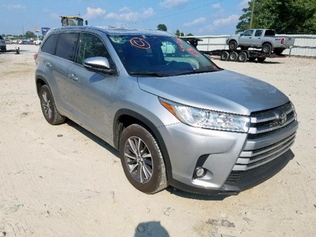 5TDKZRFHXHS522935 - 2017 TOYOTA HIGHLANDER SILVER photo 1