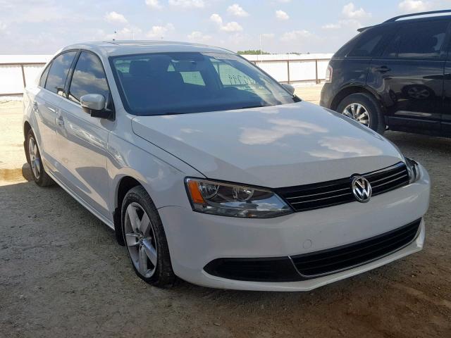 3VWLL7AJ6DM415991 - 2013 VOLKSWAGEN JETTA TDI WHITE photo 1