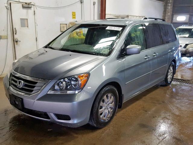 5FNRL3H54AB014731 - 2010 HONDA ODYSSEY EX SILVER photo 2