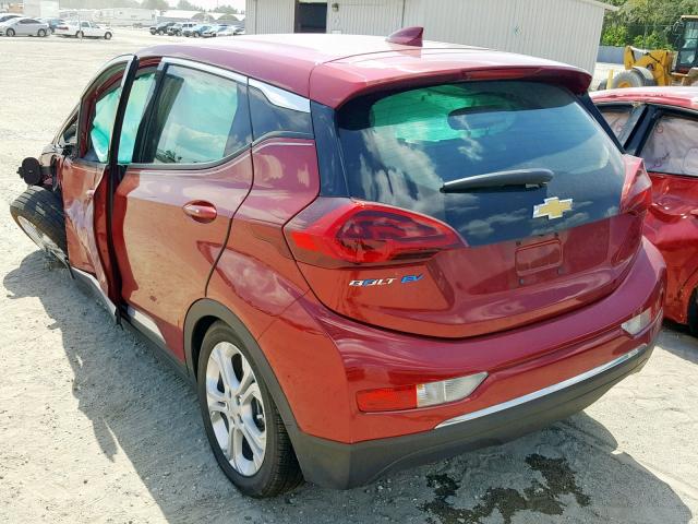 1G1FW6S01H4173001 - 2017 CHEVROLET BOLT EV LT RED photo 3