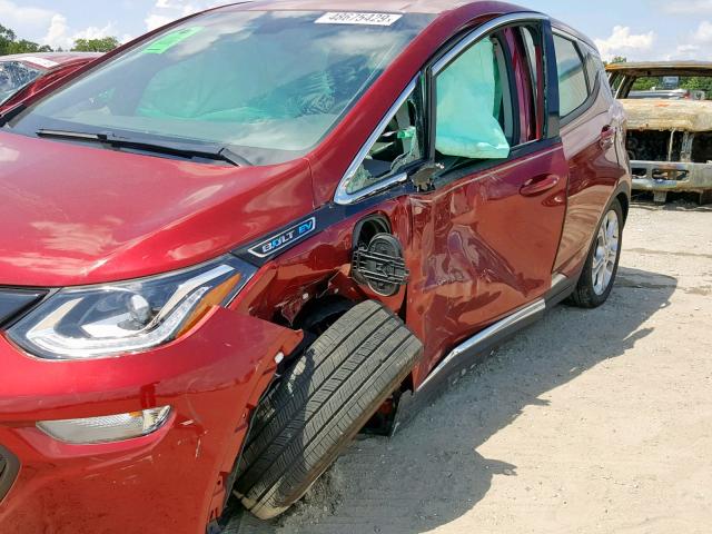 1G1FW6S01H4173001 - 2017 CHEVROLET BOLT EV LT RED photo 9