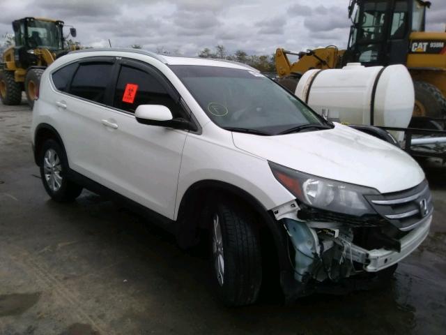 5J6RM4H7XEL063241 - 2014 HONDA CR-V EXL WHITE photo 1