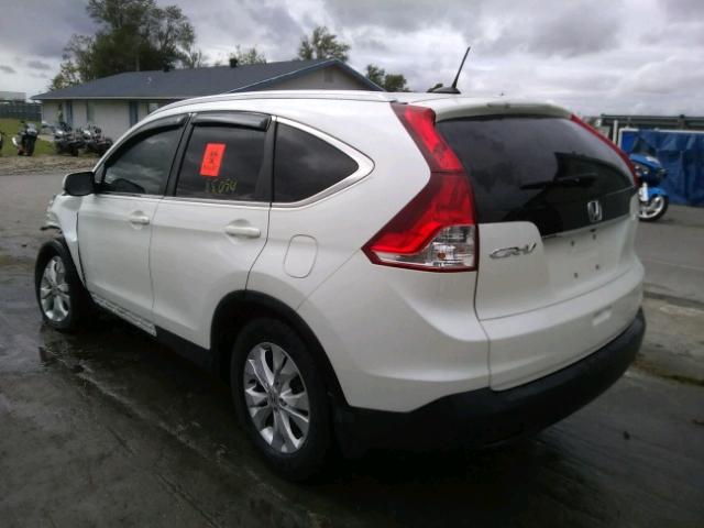 5J6RM4H7XEL063241 - 2014 HONDA CR-V EXL WHITE photo 3