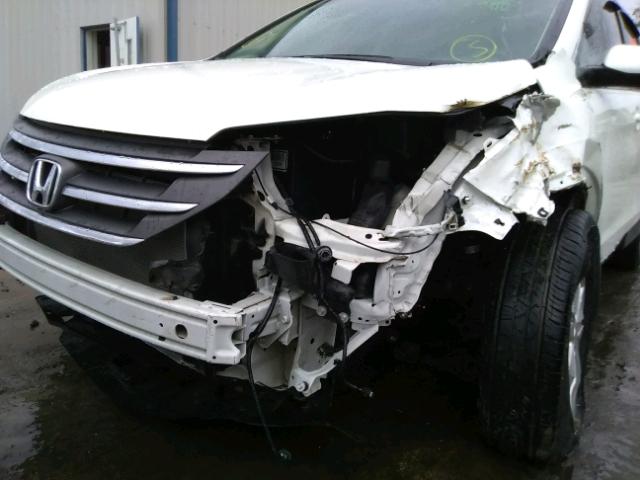 5J6RM4H7XEL063241 - 2014 HONDA CR-V EXL WHITE photo 9