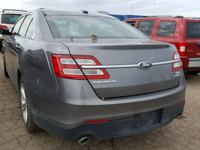 1FAHP2E86DG137987 - 2013 FORD TAURUS SEL GRAY photo 3