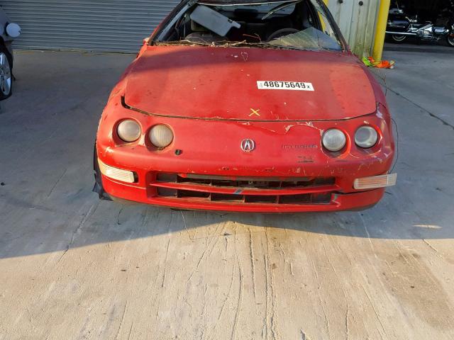 JH4DC4456SS019776 - 1995 ACURA INTEGRA LS RED photo 7
