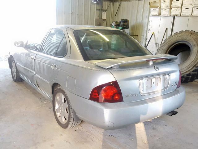 3N1AB51D44L732110 - 2004 NISSAN SENTRA SE- SILVER photo 3