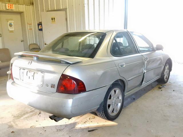 3N1AB51D44L732110 - 2004 NISSAN SENTRA SE- SILVER photo 4