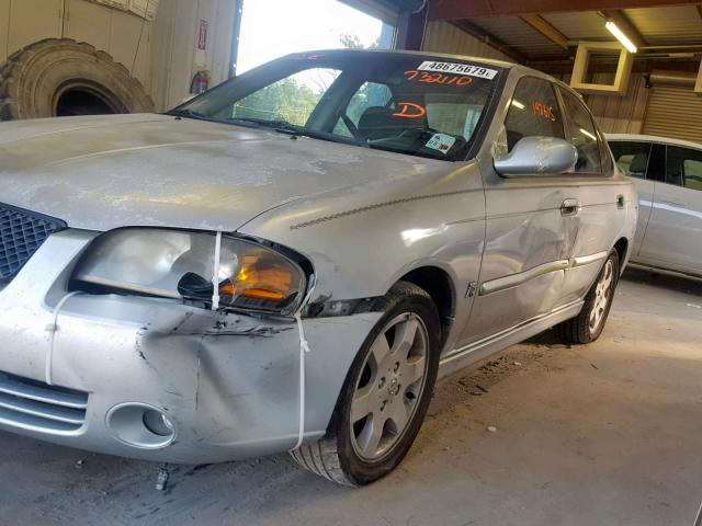 3N1AB51D44L732110 - 2004 NISSAN SENTRA SE- SILVER photo 9