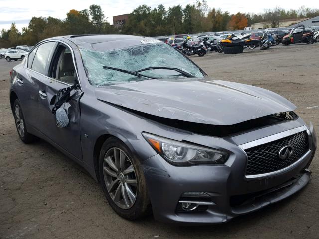 JN1BV7AR1FM394368 - 2015 INFINITI Q50 BASE GRAY photo 1