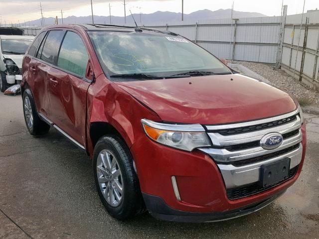 2FMDK4JC4DBA90586 - 2013 FORD EDGE SEL BURGUNDY photo 1