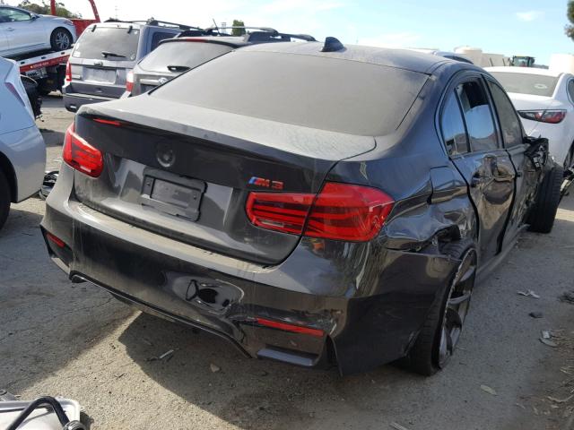 WBS8M9C51J5J78354 - 2018 BMW M3 BLACK photo 4