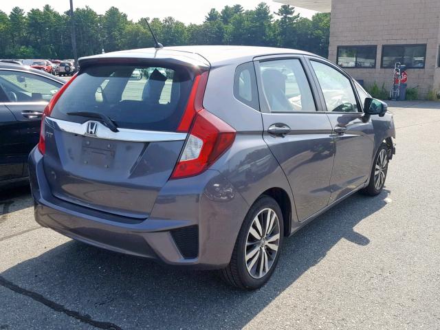 3HGGK5H80FM715027 - 2015 HONDA FIT EX GRAY photo 4