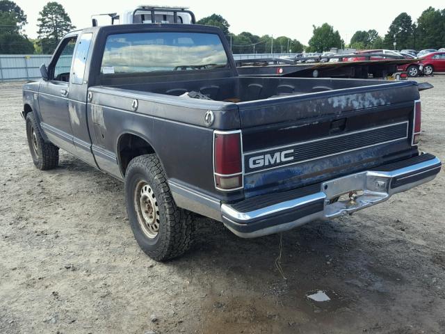 1GTDT14B7F8540918 - 1985 GMC S TRUCK S1 BLACK photo 3