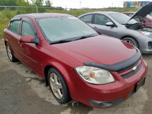 1G1AL55F787315976 - 2008 CHEVROLET COBALT LT RED photo 1