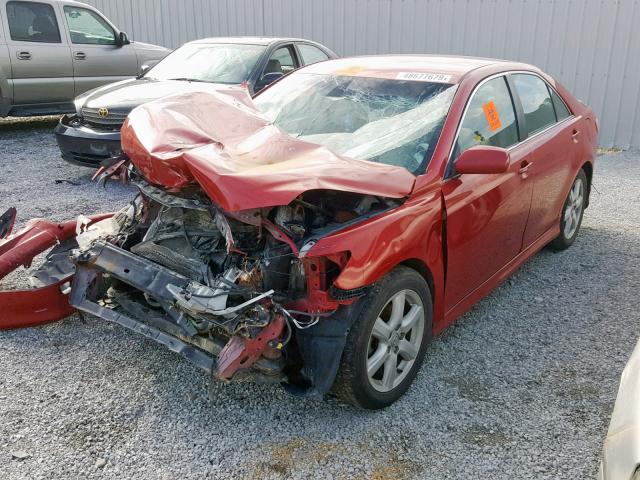 4T1BE46K69U265825 - 2009 TOYOTA CAMRY BASE RED photo 2