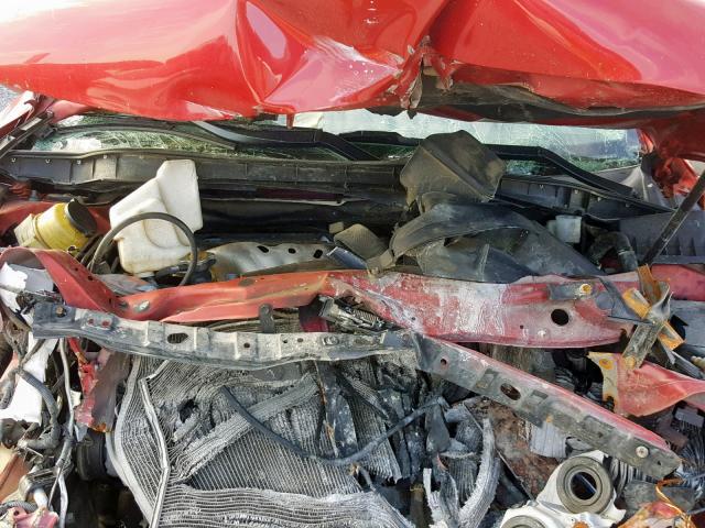 4T1BE46K69U265825 - 2009 TOYOTA CAMRY BASE RED photo 7